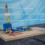 Макет буровой установки БУ 5000/320 ЭК-БМЧ (открытая) масштаб 1:200