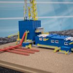 Макет буровой установки БУ 5000/320 ЭК-БМЧ (открытая) масштаб 1:200